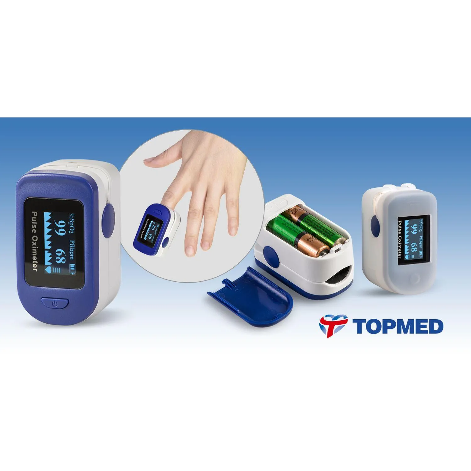 Пульсоксиметр напалечный TOPMED FP-30 8102-01-03